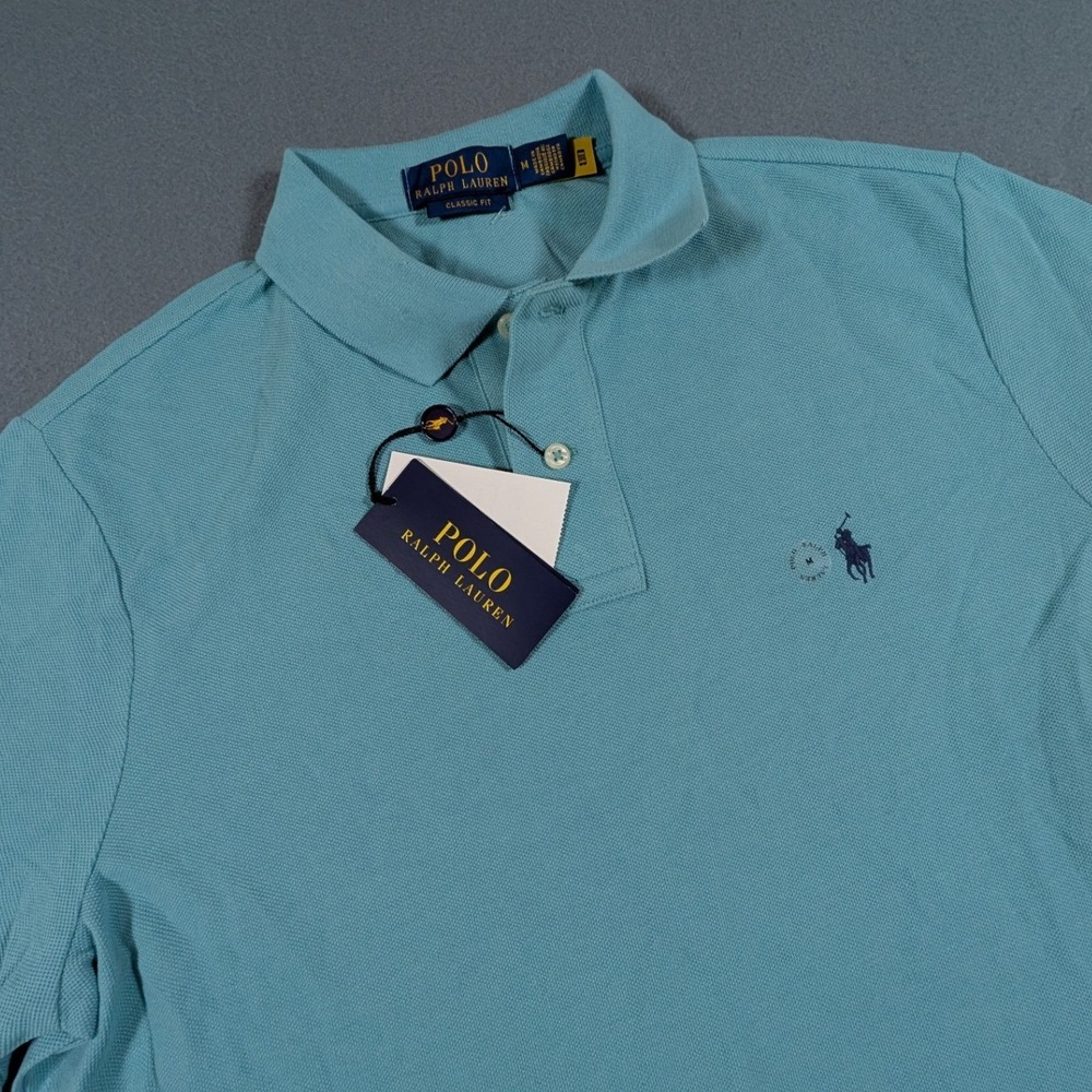 Polo Ralph Lauren Polo Shirt Mens Medium Classic Fit Short Sleeve NWT